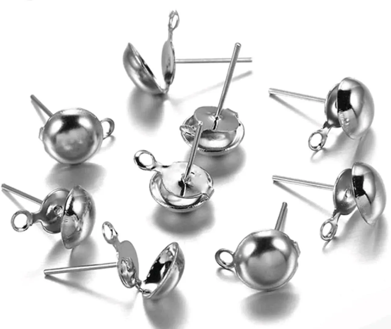 Postes c/media bola de acero 8mm/100 U