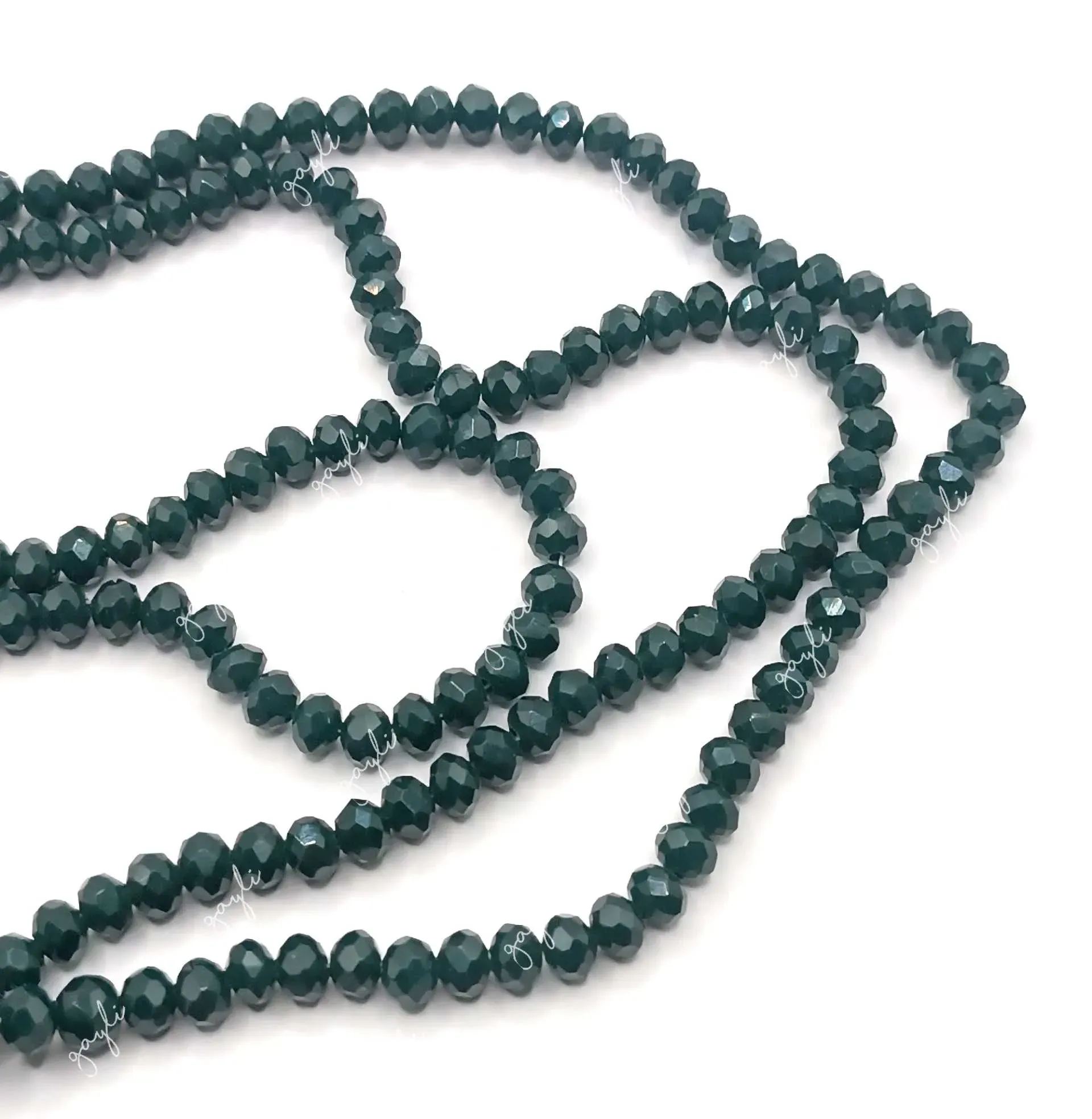 Swarovski verde oscuro / 66 unidades