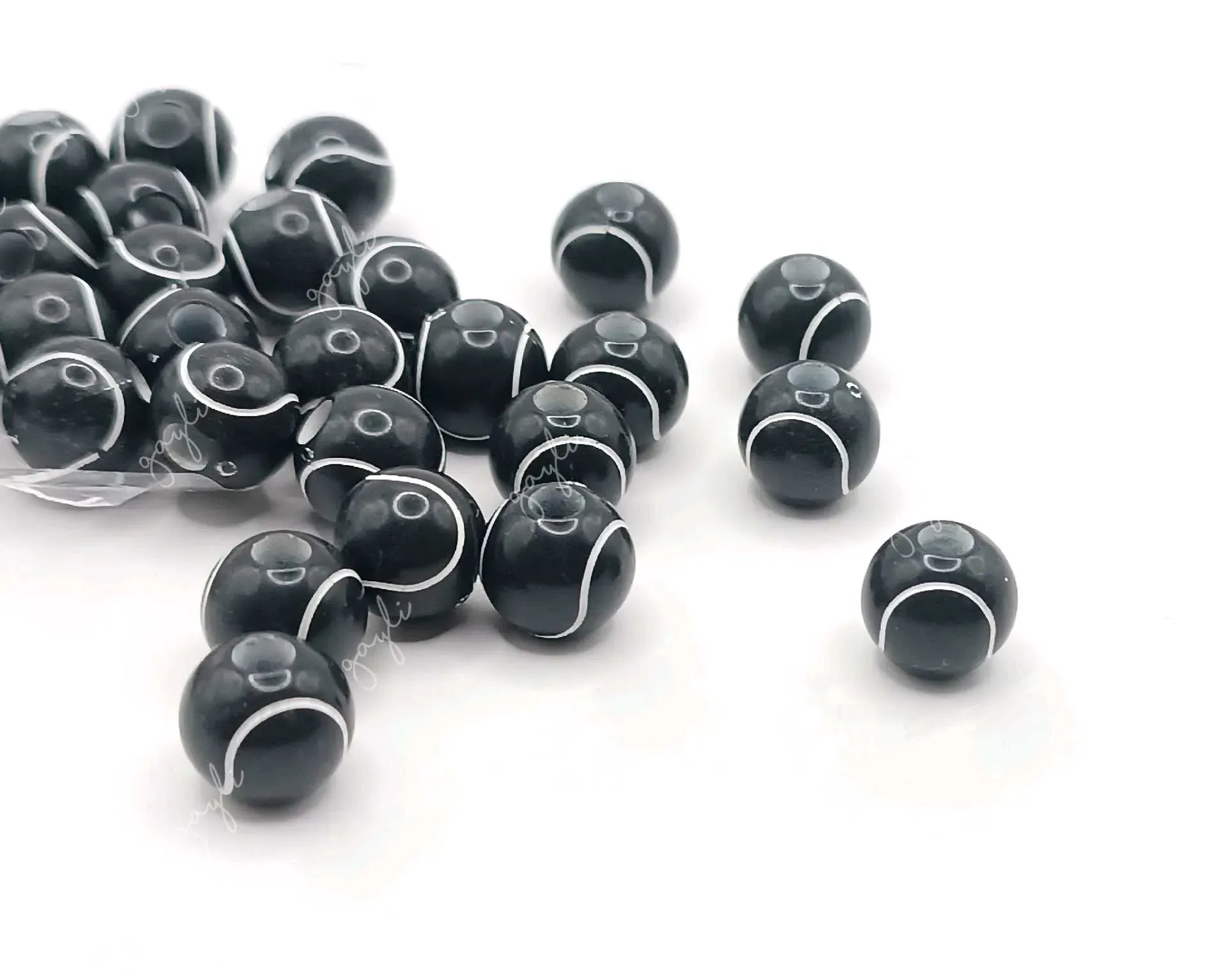 Separador pelota de tenis negra 1cm / 50 unidades